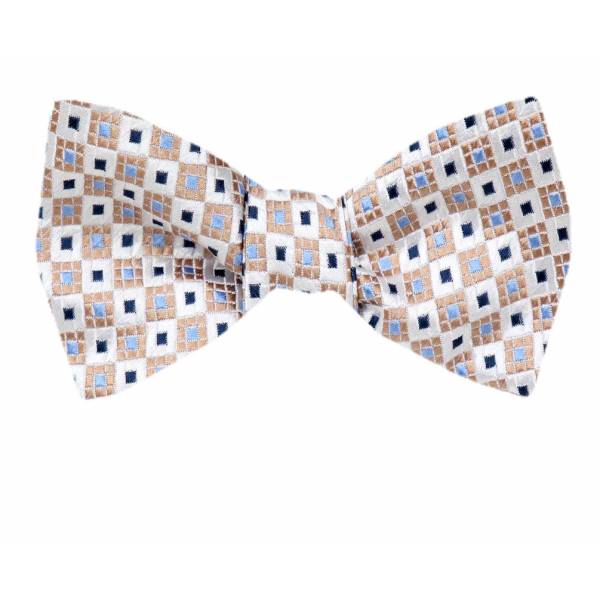 Self Tie Bow Tie Blue Self Tie