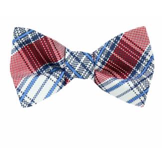 Silk Self Tie Bow Tie Bow Ties - Self Tie