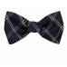 Silk Self Tie Bow Tie Bow Ties - Self Tie