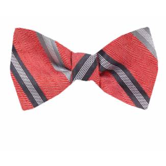 Silk Self Tie Bow Tie Bow Ties - Self Tie