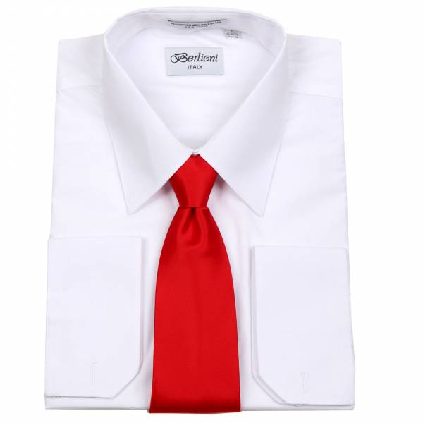 Mens Shirt White Mens Shirt & Tie