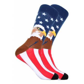 Bald Eagle & Flag Sock Socks