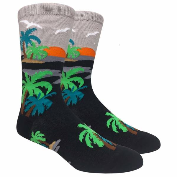 Tropical Palm Tree Sock Socks