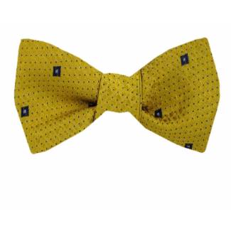 Self Tie Bow Tie Yellow Self Tie