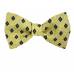 Self Tie Bow Tie Yellow Self Tie