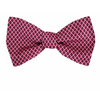 Self Tie Bow Tie Pink Self Tie