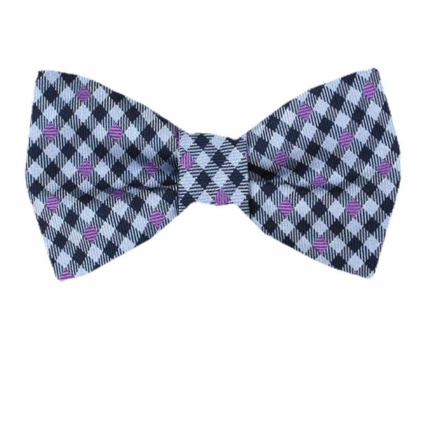 Self Tie Bow Tie Gray Self Tie