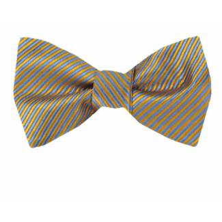 Self Tie Bow Tie Yellow Self Tie