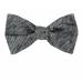 Self Tie Bow Tie Gray Self Tie