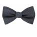 Self Tie Bow Tie Gray Self Tie