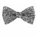 Self Tie Bow Tie Gray Self Tie