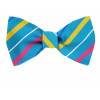 Self Tie Bow Tie Blue Self Tie