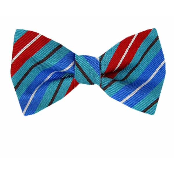 Self Tie Bow Tie Blue Self Tie