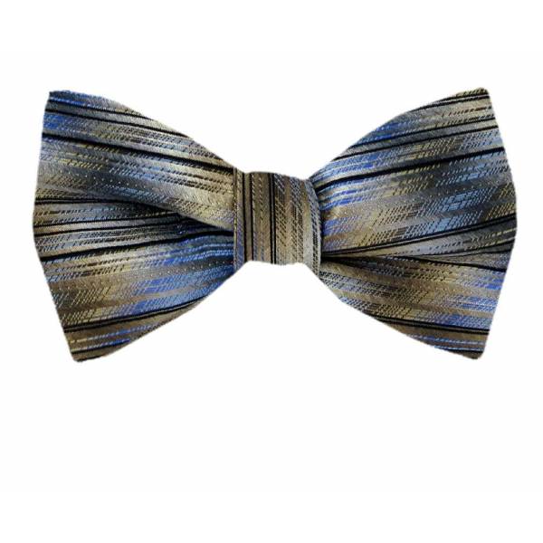 Self Tie Bow Tie Brown Self Tie