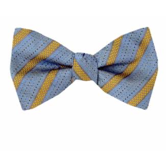 Self Tie Bow Tie Gray Self Tie