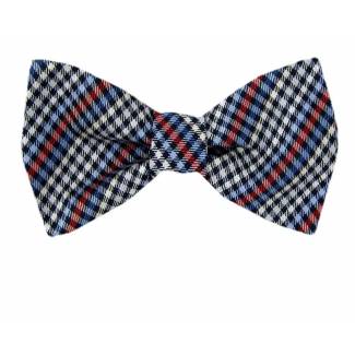 Self Tie Bow Tie Gray Self Tie