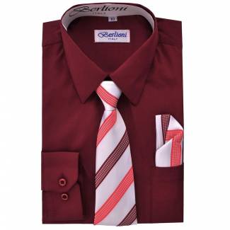 Burgundy Dress Shirt 