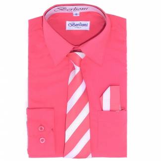 Coral Dress Shirt 