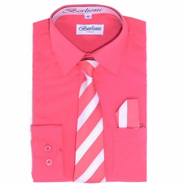 Coral Dress Shirt 