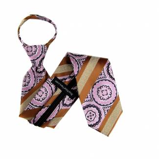 Bronze Boys 14 inch Zipper Tie Zipper Tie 14 inch