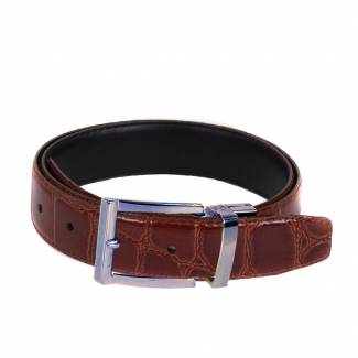 Alligator Skin Belt Mens