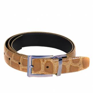 Alligator Skin Belt Mens