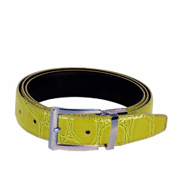 Alligator Skin Belt Mens