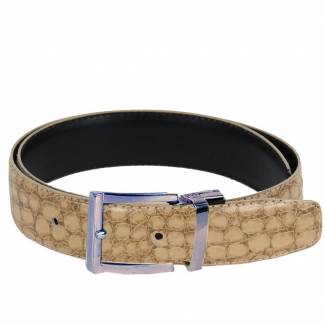 Crocodile Skin Belt Mens