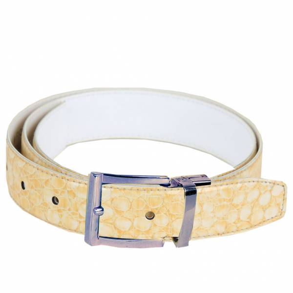 Crocodile Skin Belt Mens