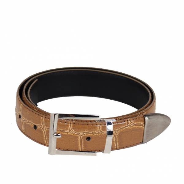 Alligator Skin Belt Mens