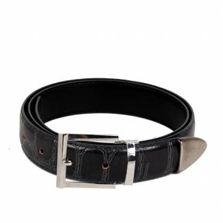 Alligator Skin Belt Mens