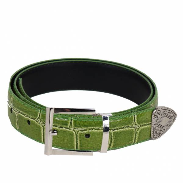 Alligator Skin Belt Mens