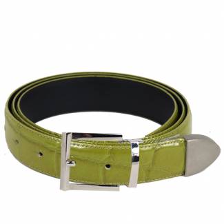 Alligator Skin Belt Mens