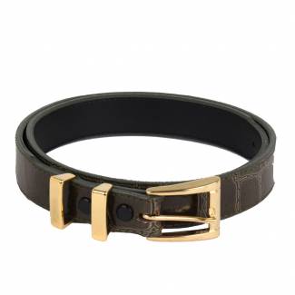 Alligator Skin Belt Mens