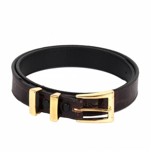 Alligator Skin Belt Mens