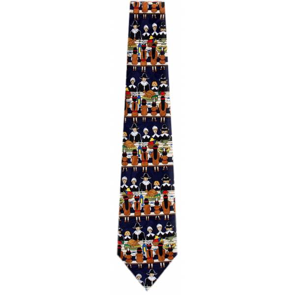 Black Thanksgiving Tie Holiday Ties