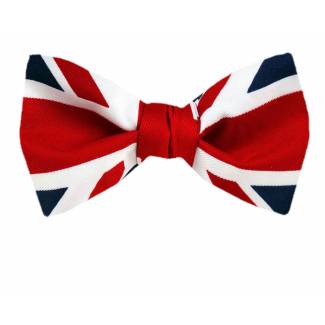 Union Jack Pre Tied Bow Tie Pre Tied