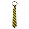 Mens College Stripe Zipper Tie Regular Length Zipper Tie