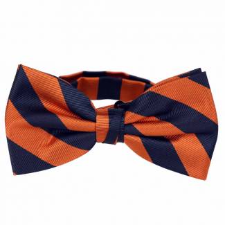 Pre Tied Striped Bow Tie Pre Tied