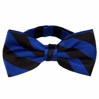 Pre Tied Striped Bow Tie Pre Tied