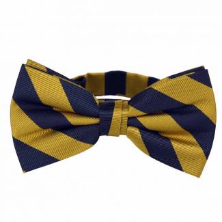 Pre Tied Striped Bow Tie Pre Tied