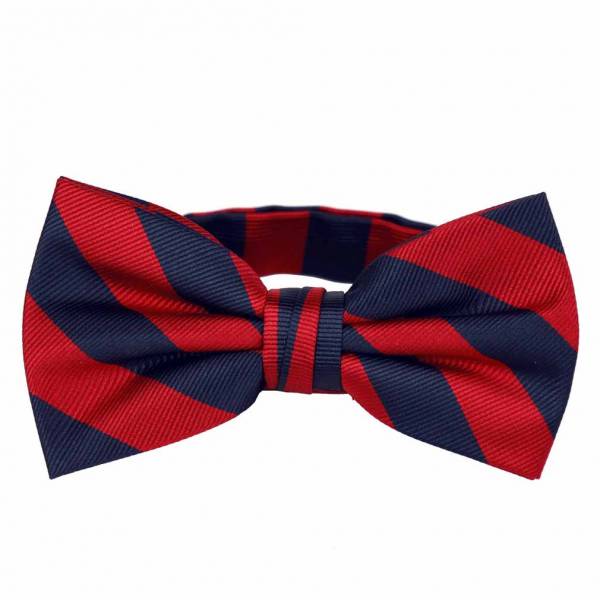 Pre Tied Striped Bow Tie Pre Tied