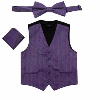 Plaid Vest Bow Tie & Hanky Vest Bow Tie & Hanky