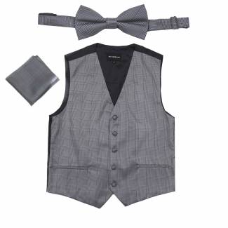Plaid Vest Bow Tie & Hanky Vest Bow Tie & Hanky