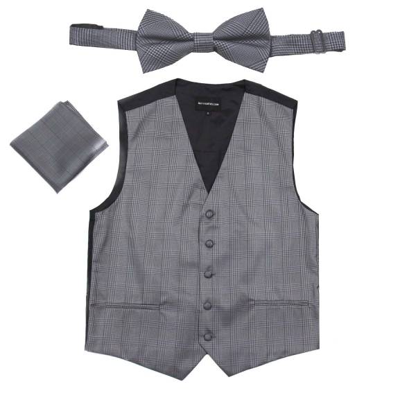 Plaid Vest Bow Tie & Hanky Vest Bow Tie & Hanky