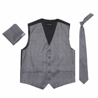 Plaid Vest Tie & Hanky Vest Tie & Hanky