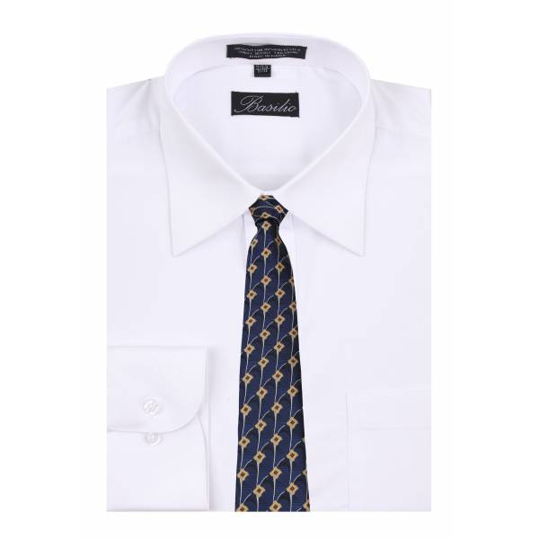 Shirt & Tie Set Mens Shirt & Tie