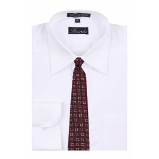 Shirt & Tie Set Mens Shirt & Tie