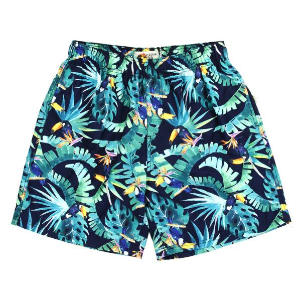 Hawaiian Print Swim Trunks Swim Shorts