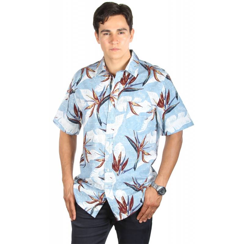 Hawaiian Print Cotton Shirt